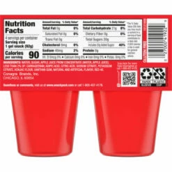 Snack Pack Juicy Gels, Strawberry, 4 Each