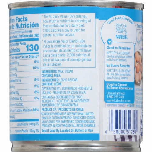 La Lechera Condensed Milk, Sweetened, 14 Ounce 3 La Lechera Condensed Milk, Sweetened, 14 Ounce