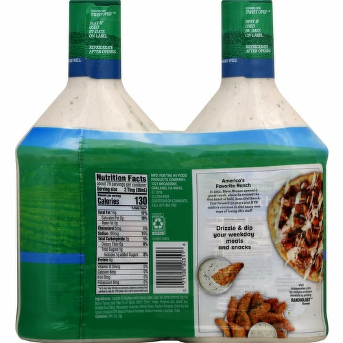 Hidden Valley Topping & Dressing, The Original Ranch, 2 Each 3 Hidden Valley Topping & Dressing, The Original Ranch, 2 Each