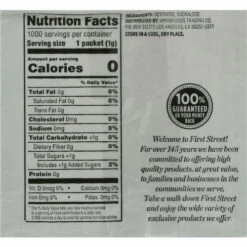 First Street Sweetener, Zero Calorie, With Sucralose, 1000 Each -Delicious Food Shop 12e9e515 5166 4b6e 8d8e 640f70e24f0f