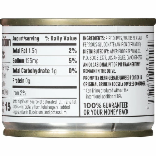 First Street Olives, Chopped, California Ripe, 4.25 Ounce 3 First Street Olives, Chopped, California Ripe, 4.25 Ounce