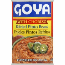 Goya Pinto Beans, Refried, With Chorizo, 16 Ounce