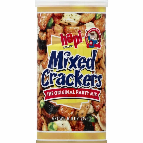Hapi Crackers, Mixed, 6 Ounce 3 Hapi Crackers, Mixed, 6 Ounce