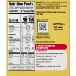 Jell-O Pudding & Pie Filling, Banana Cream, Instant, Family Size, 5.1 Ounce