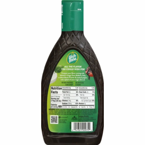Wish-Bone Dressing, Balsamic Vinaigrette, 15 Ounce 3 Wish-Bone Dressing, Balsamic Vinaigrette, 15 Ounce