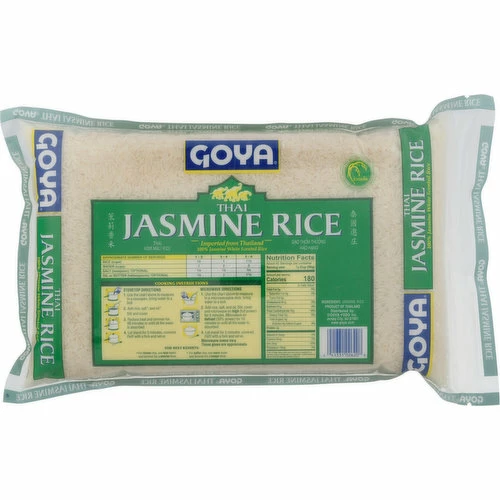 Goya Jasmine Rice, Thai, 5 Pound 3 Goya Jasmine Rice, Thai, 5 Pound