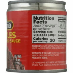 La Costena Chipotles, Peppers In Adobo Sauce, 7 Ounce -Delicious Food Shop 2163cf92 44dd 4299 b77c 4991faaa7943