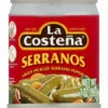 La Costena Serrano Peppers, Green Pickled, 7 Ounce