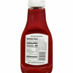 First Street Ketchup, Easy Squeeze, 38 Ounce