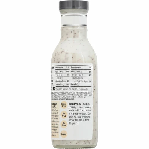 Briannas Dressing, Poppy Seed, Rich, Home Style, 12 Fluid Ounce 3 Briannas Dressing, Poppy Seed, Rich, Home Style, 12 Fluid Ounce