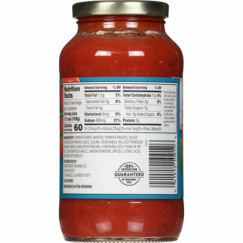 First Street Pasta Sauce, Traditional Tomato, 24 Ounce 3 First Street Pasta Sauce, Traditional Tomato, 24 Ounce
