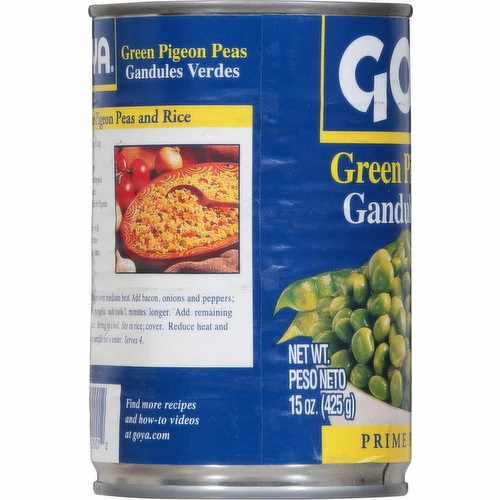 Goya Green Pigeon Peas, 15 Ounce 4 Goya Green Pigeon Peas, 15 Ounce - Image 2