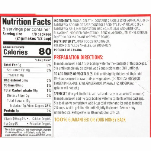 First Street Gelatin Dessert, Strawberry, 6 Ounce 3 First Street Gelatin Dessert, Strawberry, 6 Ounce