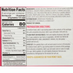 First Street Gelatin Dessert, Raspberry, 6 Ounce