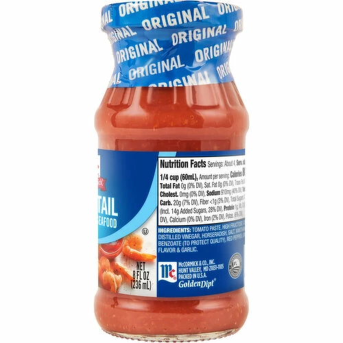 McCormick Seafood Cocktail Sauce, 8 Fluid Ounce 5 McCormick Seafood Cocktail Sauce, 8 Fluid Ounce - Image 3