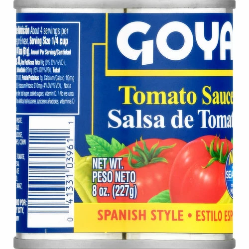 Goya Tomato Sauce, Spanish Style, 8 Ounce -Delicious Food Shop 367aa9dd f0d5 49fe b39d 76813d818eef