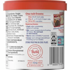 Betty Crocker Frosting, Vanilla, Whipped, 12 Ounce
