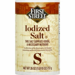First Street Salt, Iodized, 26 Ounce