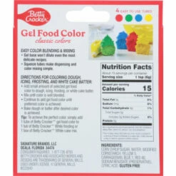 Betty Crocker Gel Food Color, Classic Colors, 4 Each