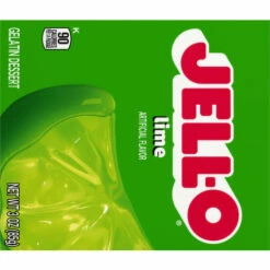 Jell-O Gelatin Dessert, Lime, 3 Ounce