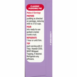 Jell-O Pudding & Pie Filling, Reduced Calorie, Chocolate Flavor, Instant, Family Size, 2.1 Ounce -Delicious Food Shop 471a5a4b 1dc5 4edc 918a bb2344a4e566