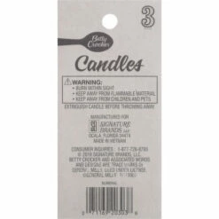 Betty Crocker Birthday Candle, Numeral 3, 3 Inch, 1 Each