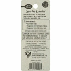 Betty Crocker Sparkle Candles, Silver, 3 In, 18 Each