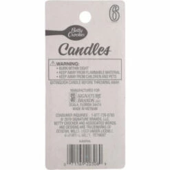Betty Crocker Birthday Candle, Numeral 6, 3 Inch, 1 Each