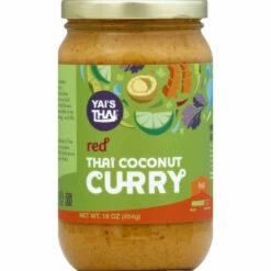 Yai's Thai Curry, Thai Coconut, Red, Hot, 16 Ounce