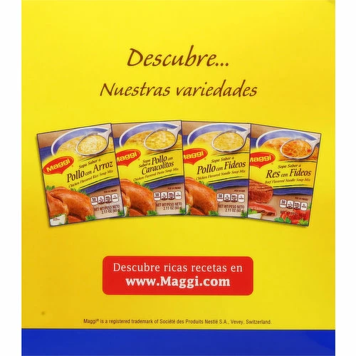 Maggi Noodle Soup Mix, Chicken Flavored, 1 Each 4 Maggi Noodle Soup Mix, Chicken Flavored, 1 Each - Image 2