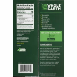 Whole Earth Sweetener, Plant-Based, Stevia Leaf & Monk Fruit, 400 Each 8 Whole Earth Sweetener, Plant-Based, Stevia Leaf & Monk Fruit, 400 Each -Delicious Food Shop 5a483ada 22fe 41c9 8212 c31fa05665ce