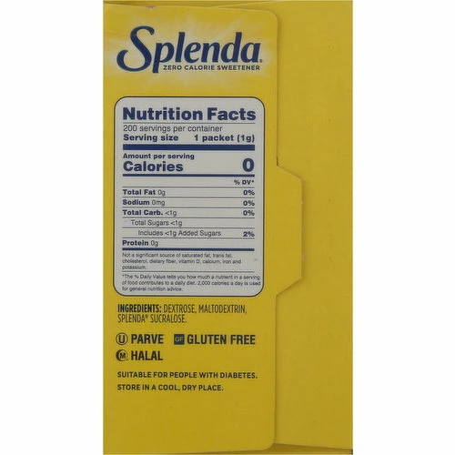 Splenda Sweetener, Zero Calorie, 200 Each 5 Splenda Sweetener, Zero Calorie, 200 Each - Image 3