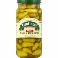 Giuliano Chili Peppers, Hot, 16 Ounce