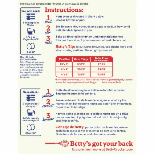 Betty Crocker Brownie Mix, Dark Chocolate, 16.3 Ounce 3 Betty Crocker Brownie Mix, Dark Chocolate, 16.3 Ounce