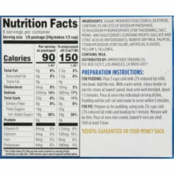 First Street Pudding & Pie Filling, Instant, Vanilla, 5.1 Ounce