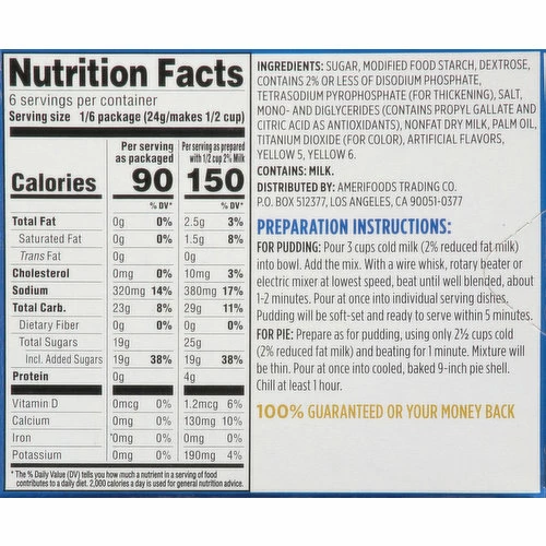 First Street Pudding & Pie Filling, Instant, Vanilla, 5.1 Ounce 3 First Street Pudding & Pie Filling, Instant, Vanilla, 5.1 Ounce