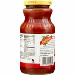 La Victoria Salsa, Med, Thick 'n Chunky, 16 Ounce