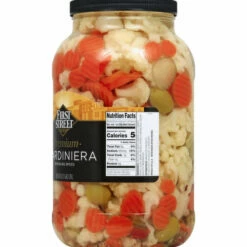 First Street Giardiniera, In Pickling Spices, Premium, 128 Ounce -Delicious Food Shop 71de9a8b 338e 4fb9 b71e 5fe71fe50003