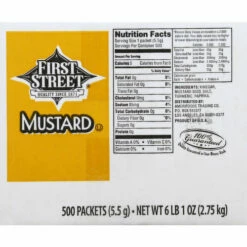 First Street Mustard, 500 Each -Delicious Food Shop 751348b4 6b63 4dec 8452 445f537df72d
