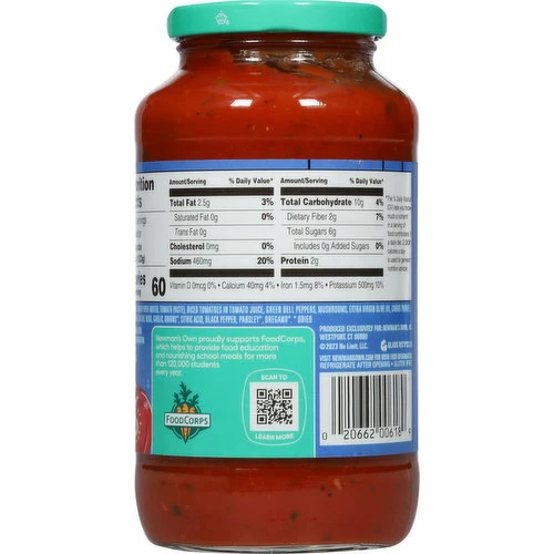 Newman's Own Pasta Sauce, Sockarooni, 24 Ounce 3 Newman's Own Pasta Sauce, Sockarooni, 24 Ounce