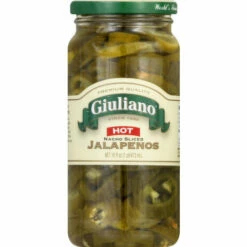 Giuliano Jalapenos, Nacho Sliced, Hot, 16 Ounce