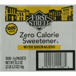 First Street Sweetener, Zero Calorie, With Sucralose, 1000 Each -Delicious Food Shop 7ac77742 e314 44aa b305 718df5487093
