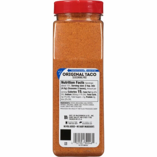 McCormick Taco Seasoning, 24 Ounce 3 McCormick Taco Seasoning, 24 Ounce