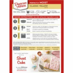 Duncan Hines Perfectly Moist Classic Yellow Cake Mix, 15.25 Ounce