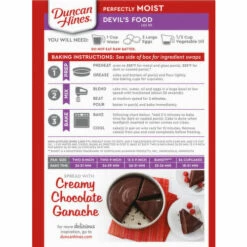 Duncan Hines Perfectly Moist Devil's Food Cake Mix, 15.25 Ounce