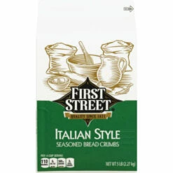 First Street Bread Crumbs, Seasoned, Italian Style, 5 Pound
