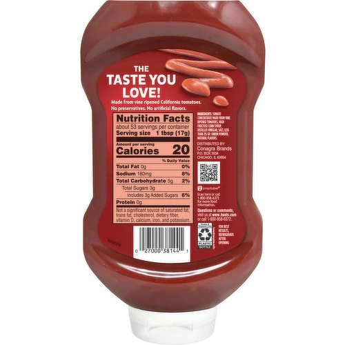 Hunt's Tomato Ketchup, 32 Ounce 3 Hunt's Tomato Ketchup, 32 Ounce
