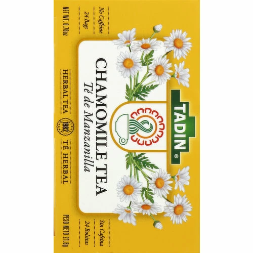 Tadin Herbal Tea, Chamomile, Bags, 24 Each 4 Tadin Herbal Tea, Chamomile, Bags, 24 Each - Image 2