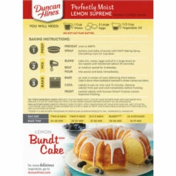 Duncan Hines Signature Perfectly Moist Lemon Supreme Cake Mix, 15.25 Ounce