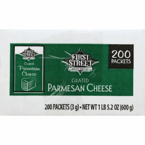 First Street Cheese, Parmesan, Grated, 200 Each 4 First Street Cheese, Parmesan, Grated, 200 Each - Image 2